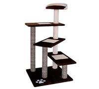 lionto Tiragraffi per Gatto Albero Tiragraffi Gatto Gioco Giocattolo Gatti Altezza 100 cm, Marrone/Beige