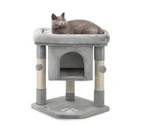 lionto Tiragraffi per Gatto Albero Tiragraffi Gatto Gioco Giocattolo Gatti Altezza 60 cm, Grigio Chiaro