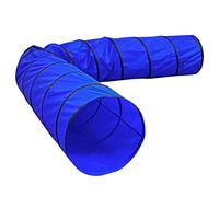 lionto Tunnel per Cani Tunnel Gioco Tunnel per Gatti Grotta per Cani Tunnel per Animali Tunnel Agility, (L) 500x60 cm Blu
