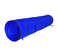 lionto Tunnel per Cani Tunnel Gioco Tunnel per Gatti Grotta per Cani Tunnel per Animali Tunnel Agility, (S) 200x40 cm Blu