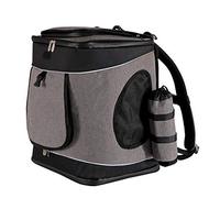 lionto Zaino per Cani Borsa per trasporto Cani Borsa per Animali, Grigio/Nero