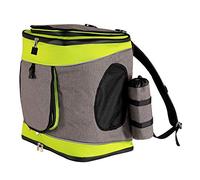 lionto Zaino per Cani Borsa per trasporto Cani Borsa per Animali, Grigio/Verde
