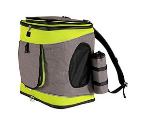 lionto Zaino per Cani Borsa per trasporto Cani Borsa per Animali, Grigio/Verde