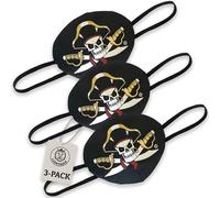 Liontouch - Benda da Pirata, Confezione da 3 - Capitan Cross - età 3+ Anni | Accessorio per Giochi di Ruolo, Travestimenti e Costumi | per Bambini e Piccoli Che Navigano nei Caraibi