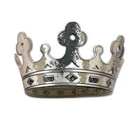 Liontouch - Corona d'Argento per Bambini e Ragazzi | Taglia Regolabile con Velcro - età 3+ | Accessorio Regale per Travestimenti, Costumi e Giochi di Ruolo | Gommapiuma Morbida, Sicura e Resistente