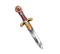 Liontouch - Pugnale con Leoncino in Gommapiuma, Rosso | Per Bambini Età 3-6 Anni - 35 Cm | Pugnale Medievale Tascabile con Gemma per Giochi di Ruolo | Arma Sicura e Accessorio per Costumi da Cavaliere