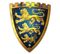 Liontouch - Scudo da Re dei Tre Leoni - da 3 + | Giocattolo in Gommapiuma a Tema Medievale, Ideale per Avventure Regali | Armi Sicure e Accessori per Battaglie, Giochi di Ruolo e Costumi per Bambini