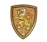 Liontouch - Scudo WoodyLion per Bambini, età 3+ | Giocattolo in Gommapiuma con Simil Legno per Giochi all'Aperto | Accessorio da Battaglia Sicuro e Resistente per Costumi e Travestimenti da Ragazzi
