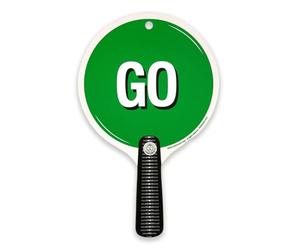 Liontouch - Segnale Stop & Go, Rosso e Verde | età 1+ | 22,5 x 14 cm | Paletta Giocattolo a Due Facce in Gommapiuma Resistente | Ideale per Insegnare ai Bambini la Sicurezza Stradale e del Traffico