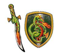 Liontouch - Set Spada e Scudo in Schiuma Cacciatore di Draghi - 3+ Anni | Gioco di Finzione Fantasy per Bambini | Schiuma Resistente e Sicura | Accessori da Battaglia e Costume