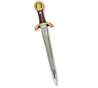 Liontouch - Spada da Cavaliere, Rossa/Media, età 3-8 Anni | Giocattolo Medievale in Gommapiuma per Bambini con Tema Leone Dorato |Arma e Accessorio per Giochi di Ruolo con Travestimento e Costume