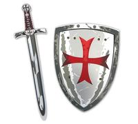 Liontouch Spada E Scudo Giocattolo - Cavaliere di Malta, 3-8 Anni | Set In Gommapiuma Con Croce Maltese Rossa | Costume Da Cavaliere, Battaglie Simulate, Giochi Di Ruolo & Avventure