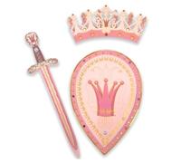 Liontouch Spada E Scudo Giocattolo da Regina Rosa con Corona - 3+ | Set Reale Rosa Da 3 Pezzi In Gommapiuma | Per Travestimenti Da Regina E Principessa, Giochi Di Ruolo E Fiabe