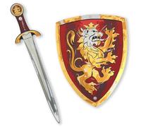 Liontouch Spada E Scudo Giocattolo Rossi - Nobile Cavaliere, 3-8 Anni | Set In Gommapiuma Con Leone Dorato | Costume Da Cavaliere, Battaglie Simulate, Giochi Di Ruolo & Avventure Medievali
