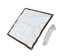 LIOOBO 1 Pz Rete Ombreggiante Netto All'aperto Schermi Schermo Panno per Parasole Maglia Sfumature Ombrellone da Esterno Crema Solare Rete Isolante Foglio di Alluminio Bianca