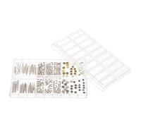 LIOOBO 1 scatola Riparazione Orologi con Ricambi in Inossidabile Resistente Estensore e Astine Kit Accessori Riparazione Cinturino Leggero e Durevole per Prolungato