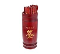 LIOOBO 1 Set Divinatori Buddisti Divinatorio con Secchio Include e Facile da Portare e Giocare con Colore Rosso