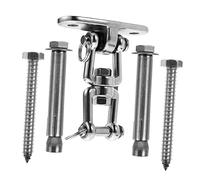 LIOOBO 1 Set Gancio per Inossidabile Rotazione Kit Fissaggio Pratico per Sospensione e Attrezzature Fitness per Esterni e