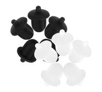 LIOOBO 10pezzi Pz Coperture Antipolvere Silicone Per Microfono Da Plug Protettivi Per Porta Audio Di Dvd e Karaoke Facili Da Inserire e Rimuovere Disponibili e Trasparente