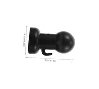 LIOOBO 12 Cappucci Protettivi per Rete Coperture Elastiche e Resistenti Facili Installare Attrezzi Accessori Sicurezza per Trampolini Neri