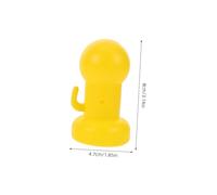 LIOOBO 12 Coperture Protettive per Cappucci Ammortizzanti Gialli Resistenti Intemperie per Sicurezza Rete e