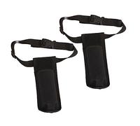 LIOOBO 2 Pezzi Sacca di pancia essenziale per portatile sacca bottiglia bottiglie portaoggetti in vita borsa porta bottiglia d'acqua panno da immersione Black