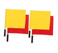 LIOOBO 2 Set Bandiera Di Segnalazione Piccolo Bandiere Del Giudice Della Partita Gioco Bandierine Segnaletiche Di Sicurezza Bandiere Del Segnale Di Calcio Blu Poliestere 2 Pezzi * 2