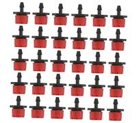 LIOOBO 200 Pezzi Gocciolatore a Flusso Regolabile Emettitori di Prato Irrigazione Piante Gocciolatori Contagocce d'Acqua Bagnante Irrigatori da Giardino Potere Black