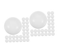LIOOBO 25 Palline Bingo Vuote in Plastica Bianca Per Giochi Di Lotteria e Feste - Palline Apribili Per Estrazioni e Attività Ricreative - Ideali Per e Adulti