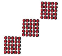 LIOOBO 25 Pezzi Ruote per Auto Giocattolo 30mm - Pneumatici in Gomma Resistente per Fai da Te - Accessori Auto Colore Rosso Ideali per Progetti Creativi e Giocattoli a Ruote