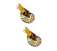 LIOOBO 2pezzi Decorazione Acquario Simulazione Nautilus Ornamentale per Pesci Accessori per Paesaggio Marino e Decorazioni per Acquari e Ambienti Domestici