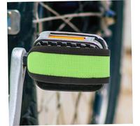 LIOOBO 3 Paia Cinghie per pedali della bicicletta cinghie per bici elastiche per i pedali cinturini per in bicicletta clip per dita dei piedi nylon Verde