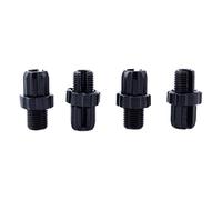 LIOOBO 4pcs Bulloni per Leva Freno Bici in Alluminio 100% Nero, M10, 2.6 x 1 cm