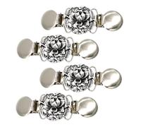 LIOOBO 4pezzi Fermagli Vintage Per Scialli e Cardigan Clip Antiscivolo Design Retro Per Accessori Versatili e Abbigliamento