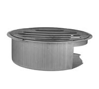 LIOOBO Ash Tray with Mesh for Wood Burning Rack Round Fire Pit Accessory for Safe Outdoor BBQ Cooking