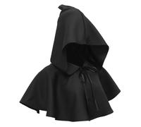 LIOOBO Cappuccio Medievale Unisex per Cosplay Accessorio Halloween Taglia Comfort per Rappresentazioni Teatrali