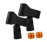 LIOOBO Clip per Microfono Regolabile in Metallo per Microfono U-Spring da Tavolo 2 Pezzi Facile da Trasportare e Sicuro