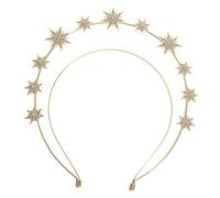 LIOOBO fascia esagramma hallowen lux present hair accessories el party accessori per da sposa fasce per le donne Decorazioni per da donna fascia per signora Metallo Golden