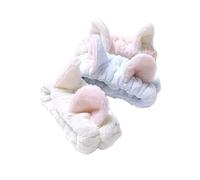 LIOOBO Fascia Per Con Orecchie - 3 Pezzi Soffici e Colorati - Per Spa Yoga e Sport Ideale Per Ragazze e Donne