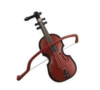 LIOOBO ornamenti appesi natale piccolo violino in legno violino in miniatura vacanza albero ornamento ciondolo decorazione artigianale