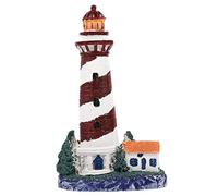 LIOOBO Piccolo Faro Decorativo per Acquari Stile Mediterraneo Ornamentale per Casa e Tavolo per Amanti del Mare e FESTIVITÀ Speciali