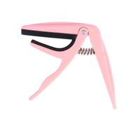 Lioobo professionale ukulele capo con una sola mano Quick Change Ukelele capotasto in lega di zinco chitarra parti accessori (rosa)