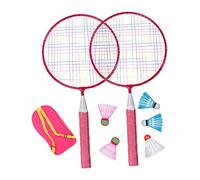 LIOOBO Racchette Badminton per Anni Racchette Resistenti con Volani e Zaino per Allenamento Sportivo Indoor e Outdoor Migliora Coordinazione Mano Occhio e Abilità