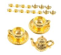 LIOOBO Set 6 Tazze Da Tè in Miniatura: Teiera Vintage Per Casa Delle, Piccole Tazze Da Tè, Accessori Per Bar E Case Delle, Per Fotografici.