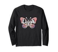 Liora Butterfly - Personalizzato Carino Nome Word Art Maglia a Manica