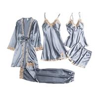 Lioradfc Set pigiama da donna, 5 pezzi, abito da camera da letto, da donna | Pantaloni Carini Morbidi Confortevoli Per Il Sonno Le Serate Pigiama E Rilassarsi Tra Amiche E Un Comfort