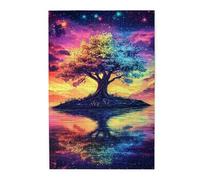 Liorosa 1000 pezzi di puzzle in legno per adulti, albero mistico di colori in mezzo a un cielo stellato. Ogni pezzo è una spruzzata di arte vivace. Ideale per rilassarsi e creare una splendida