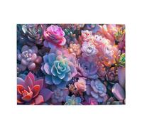 Liorosa 500 pezzi di puzzle in legno per adulti, illustrazioni botaniche di arte moderna, design vivace e unico, ideale per il relax e il divertimento in famiglia, regalo per gli amanti delle piante
