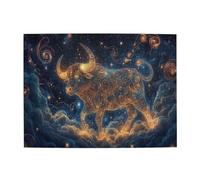 Liorosa 500 pezzi di puzzle in legno per adulti Toro stellato, affascinante dodici costellazioni, Toro astrologico, completo di famiglia e amici, esercitare abilità pratiche e pensiero