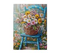 Liorosa 500 pezzi vibrante puzzle floreale sinfonia, un arcobaleno di fiori selvatici in una scena accogliente. Hobby esplorativi e sfide, ideale per rilassarsi e mostrare per gli amanti dei puzzle
